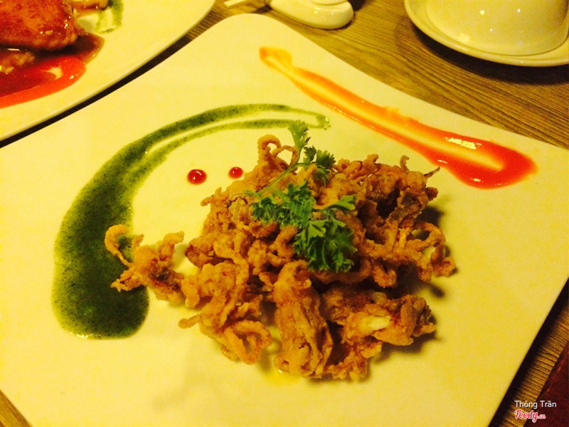 Mực sữa sốt trứng muối