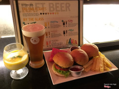 Passion fruit Panna cotta / Swipe Right IPA / Beef Sliders