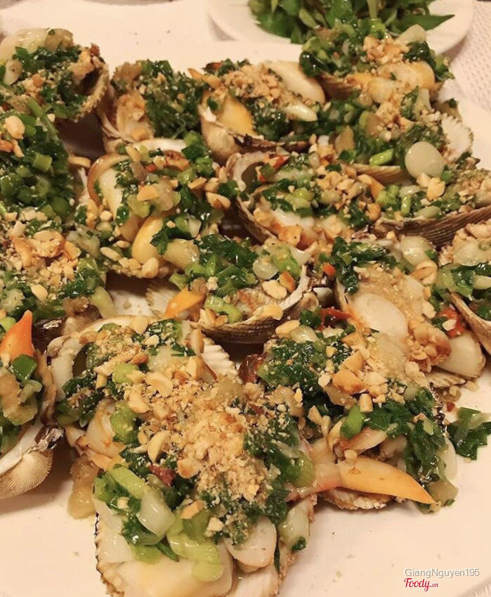Sò dương nướng mỡ hành