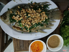 Cá tai tượng chiên giòn 180k