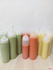 Và đây là nước chấm   sịn sò của quán luôn... Ahihi "đèn giao thông" 🤗🤗🤗