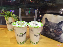 Trà sữa trân châu hoa nhài & matcha