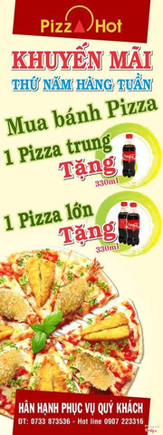 Thật không thể tin nổi!
SIÊU KHUYẾN MÃI TẠI PIZZA HOT!
Bạn ngại ra ngoài đi ăn, bạn đang phân vân xem gọi đồ ăn gì!!!
GỌI NGAY PIZZA HOT!
Ăn Pizza uống Coca thoải mái, thưởng thức đồ ăn cực ngon!
Khuy