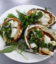 Sò dương nướng mỡ hành