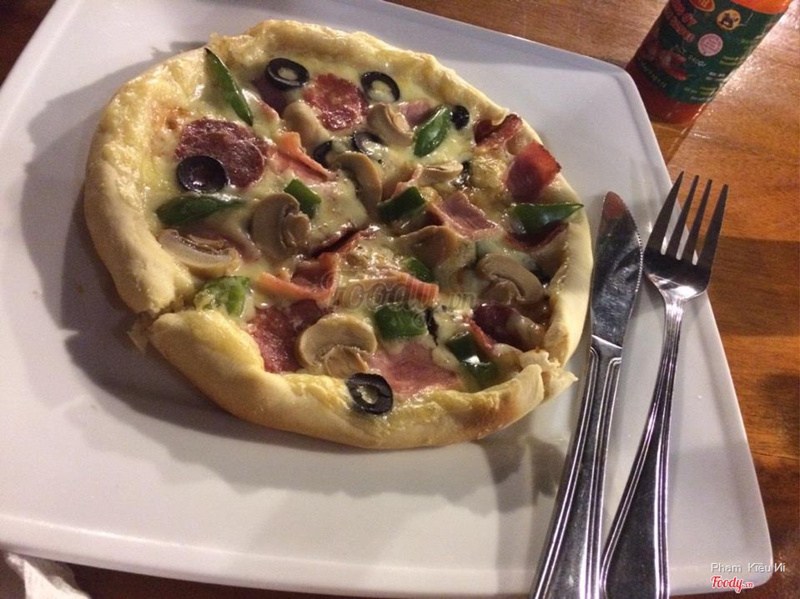 Pizza thịt nấm 