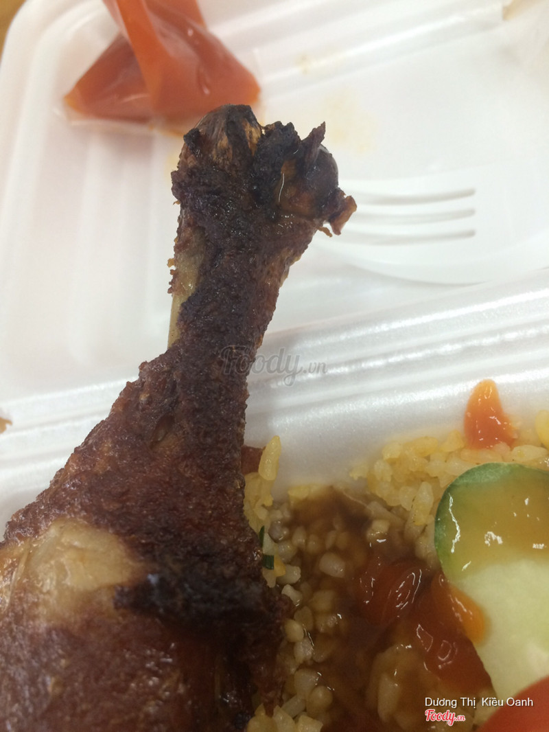 Miếng gà bị cháy