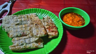 bánh tráng cuốn nướng