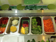 Salad bar in Vitamin store