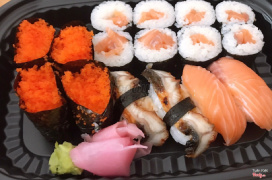 Tươi ngon, Sushi trứng tôm giòn tan, giao hàng nhanh