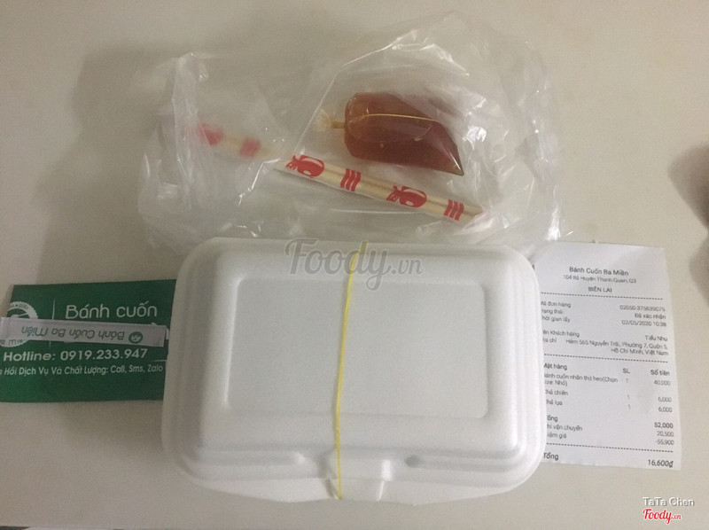 Bánh cuốn nhân heo nhỏ