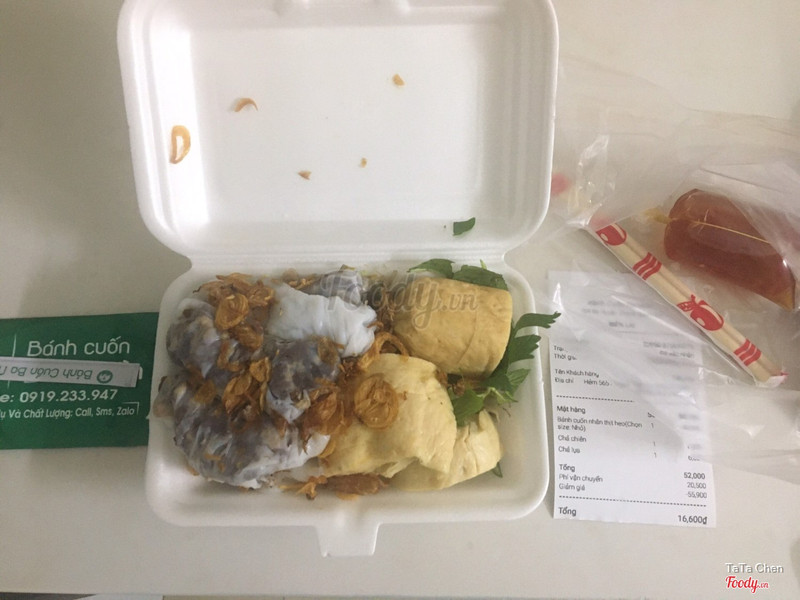 Bánh cuốn nhân heo nhỏ