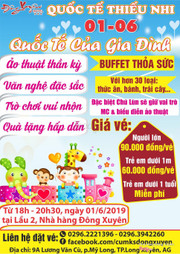 ☎️Đặt vé Buffet 1/6 liên hệ: 0969678745