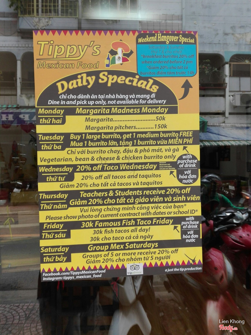 Chương trình giảm giá Daily Specials