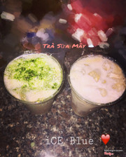 Không có trog menu nhưng quán có món này ạ ✨ TrÀ sữa mây gôm 2 tầng (Mây và TrÀ sữa) Mây xanh (matcha) Mây trắng (phô mai) Ly 22k