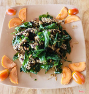 Bò chiên lá quế