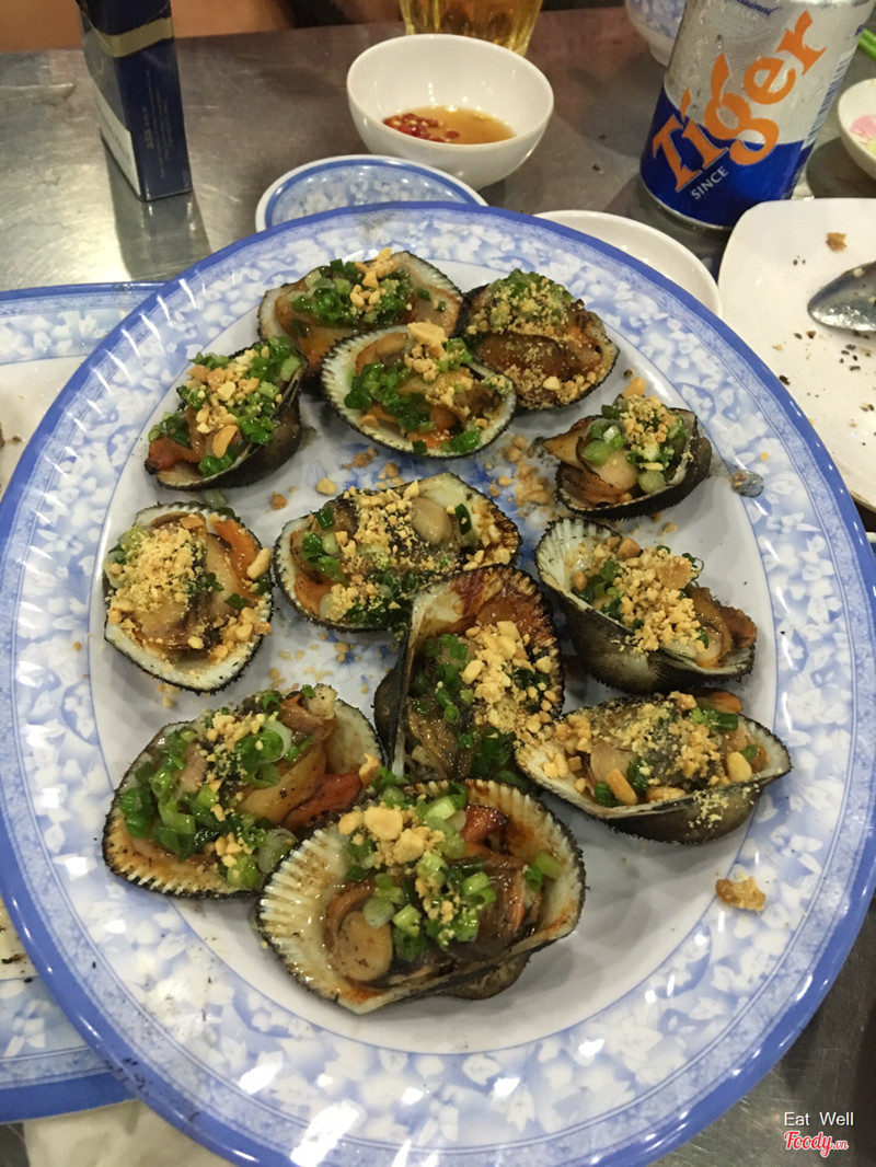 sò lông nướng mỡ hành