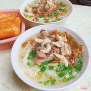 Bún mọc, sườn, măng