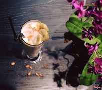 Sinh tố chuối dâu 