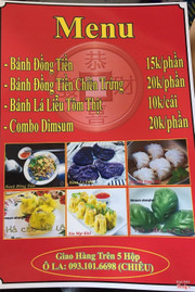 THỰC ĐƠN CỦA QUÁN