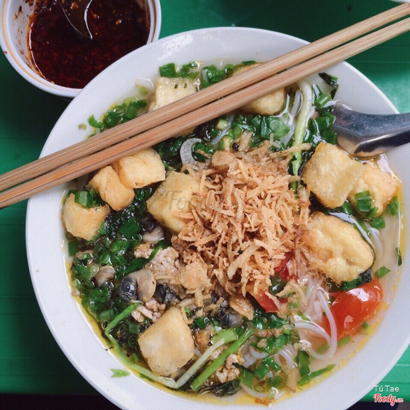 Bún ốc nhỏ + đậu