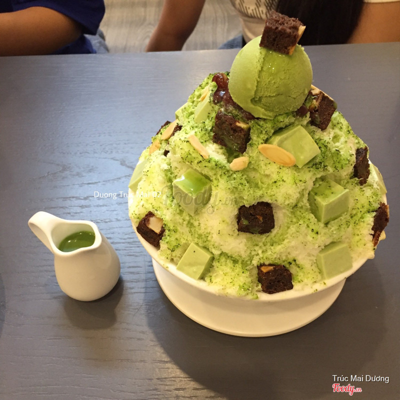 Bingsu trà xanh đậu đỏ 