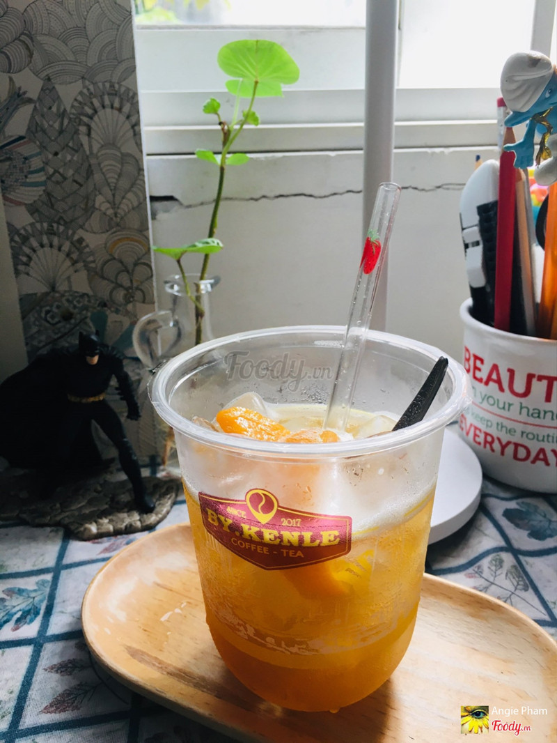 WFH với trà đào ngon ngon giúp tỉnh táo nè!