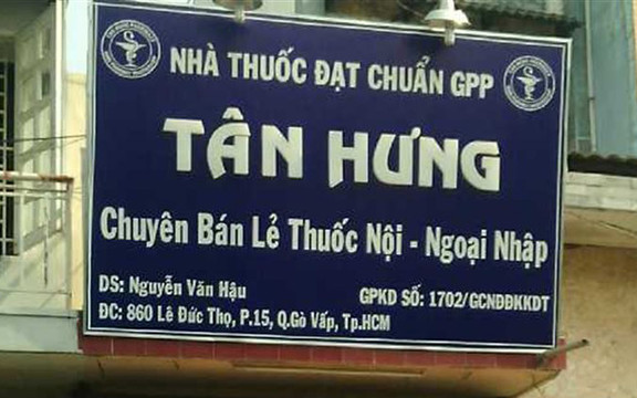 Nhà Thuốc Tây Tân Hưng - Lê Đức Thọ