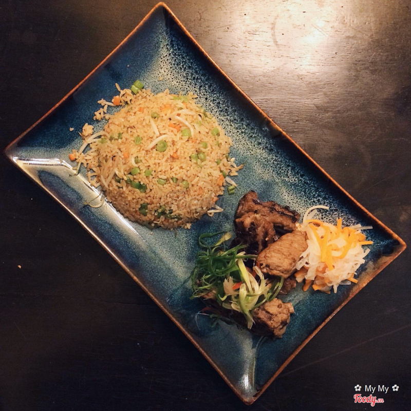 Five spice honey pork rib with fried rice