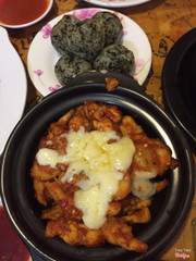 gà cay sốt phomai