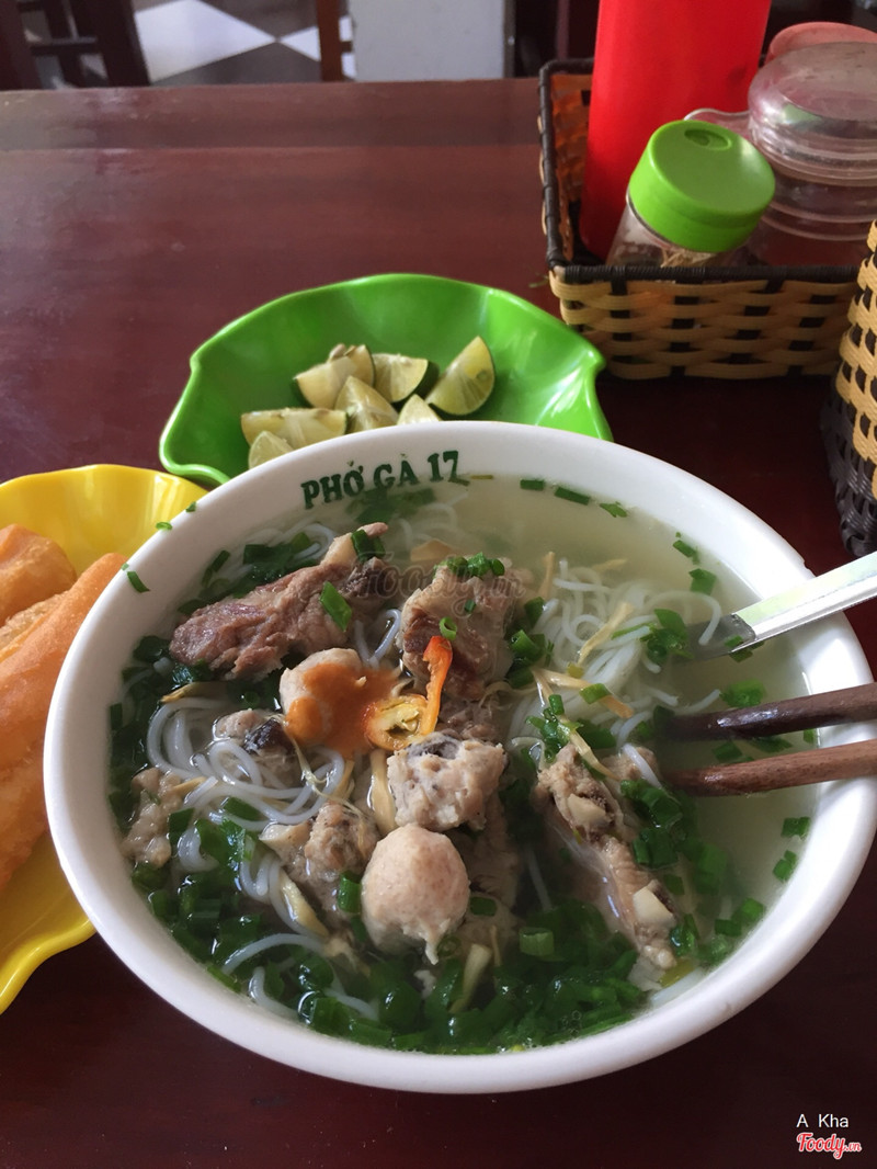 Bún sườn mọc 