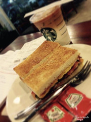 Just #sandwiches and #macchiato at #starbucks