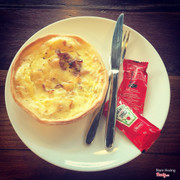 Quiche bacon & onion