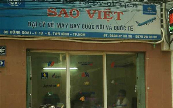 Đại Lý Vé Máy Bay Sao Việt