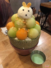 bingsu dưa lưới