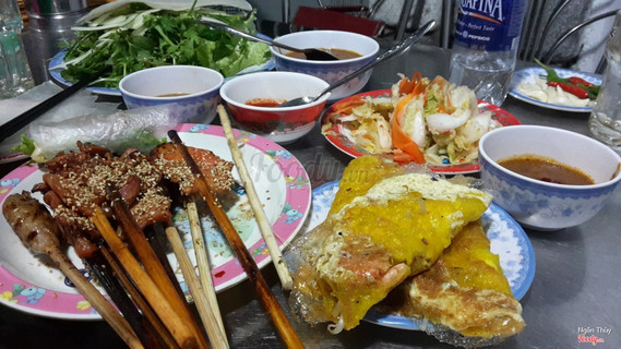thịt nướng + bánh xèo