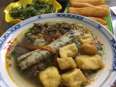 bún ốc riêu cua chả