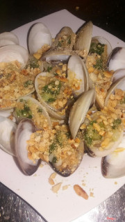 nghêu nướng mỡ hành