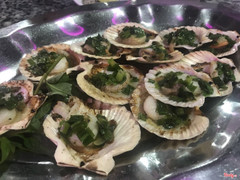 Steamed Scallop with scallion