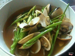 Nghêu hấp thái 25k/tô