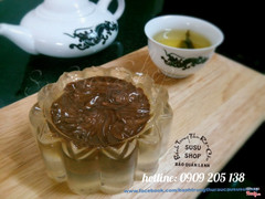 Thủy Tinh Flan Chocolate - Bánh Trung Thu Rau câu SuSu Shop - 1 hộp 4 bánh 120k - Hotline: 0909 205 138