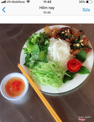 Bún nem nướng chay
