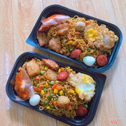 Mì trộn full topping + 2 gói mì + kim chi  30k