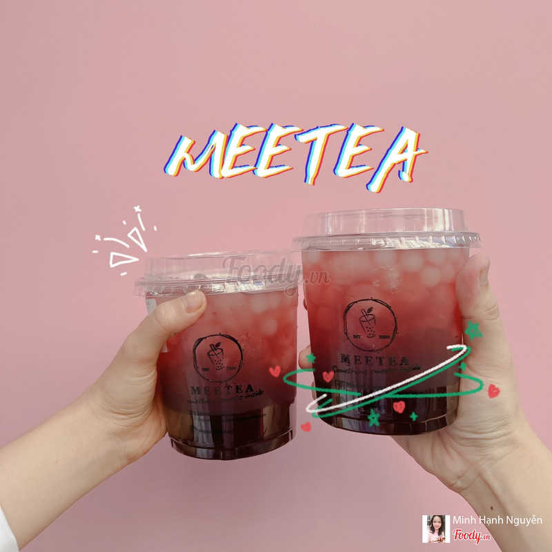 trà việt quất hôm đầu tiên mình uống có hơi ngọt,hình như do ít đá