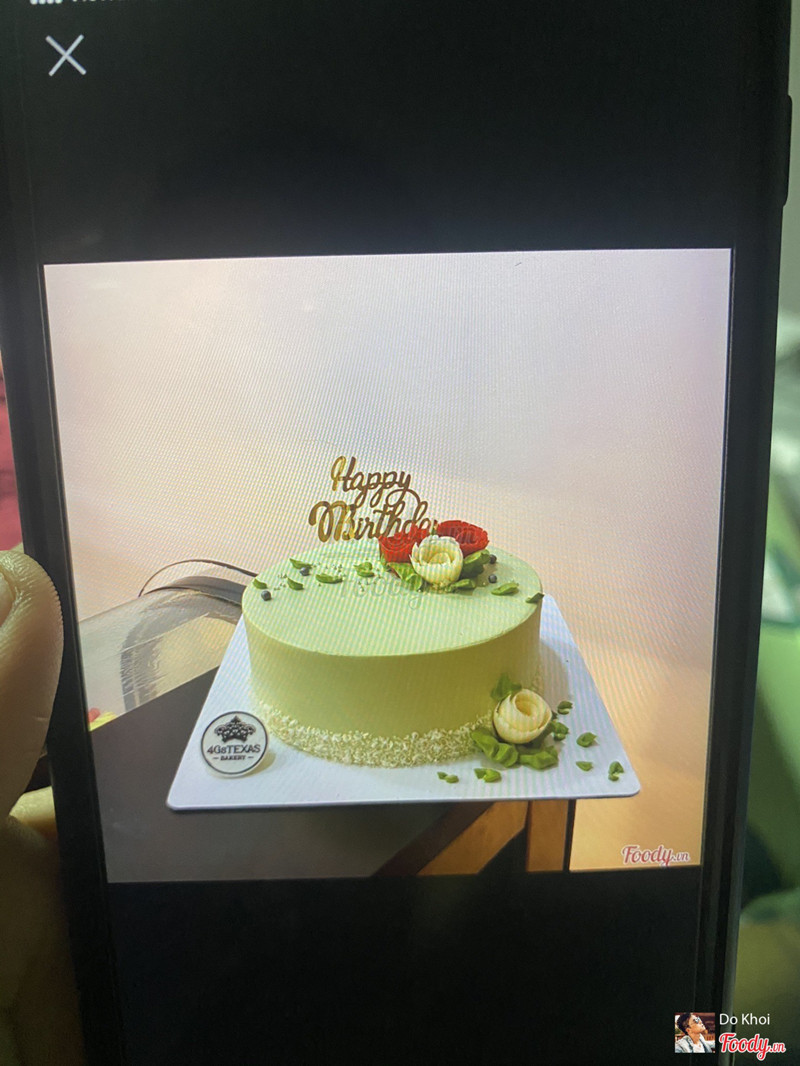 Bánh mà shop quảng cáo