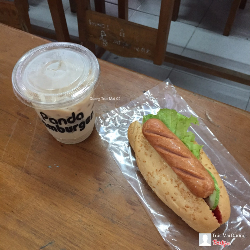Combo HotDog & Trà Sữa  PANDA HAMBURGER  20K
