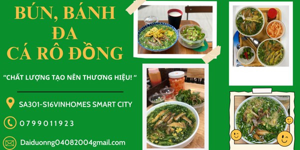 Bánh Đa Cá Rô Đồng Vàng - Đồ Ăn - Vinhomes Smart City