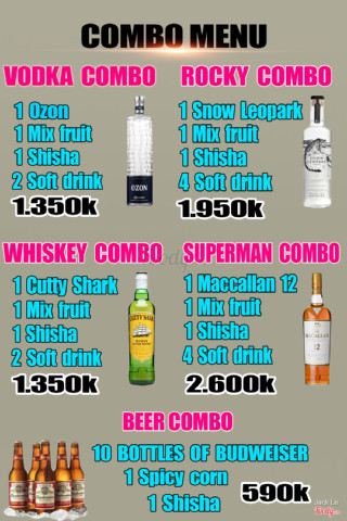 1 số loại combo đặc biệt được bán tại local 26b Lý Thái Tổ