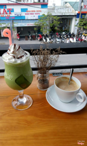 Matcha jelly frappe