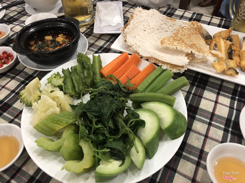 Rau luộc kho quẹt