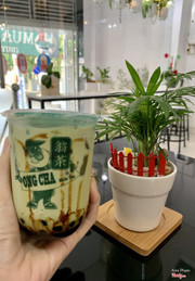 Sữa Matcha Trân châu đường đen 